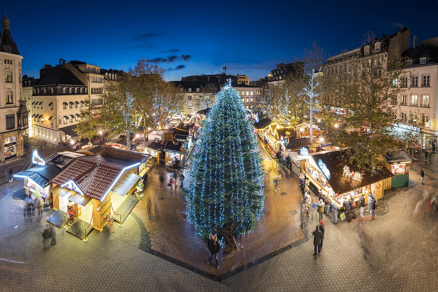 Weihnachtsmarkt Place D'Armes Luxemburg Stadt