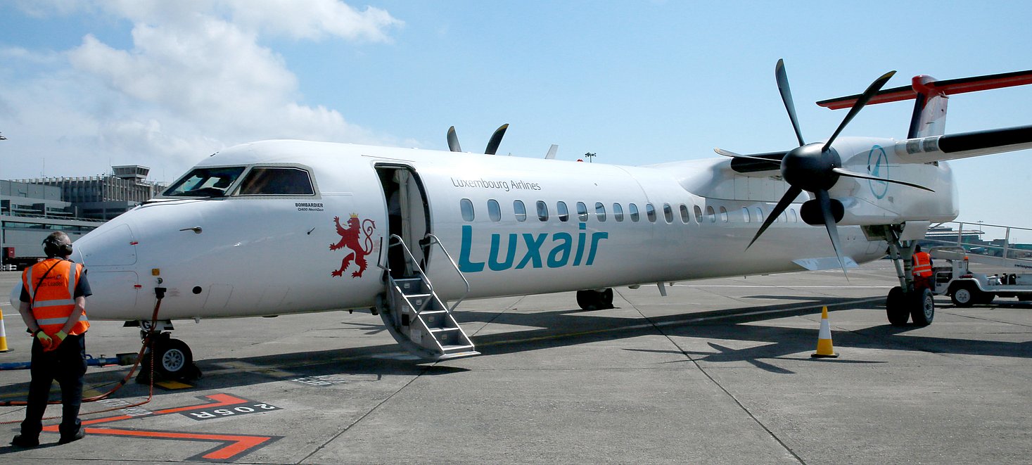 Luxair vliegtuig