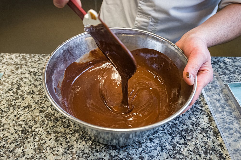 Oberweis geschmolzene Schokolade