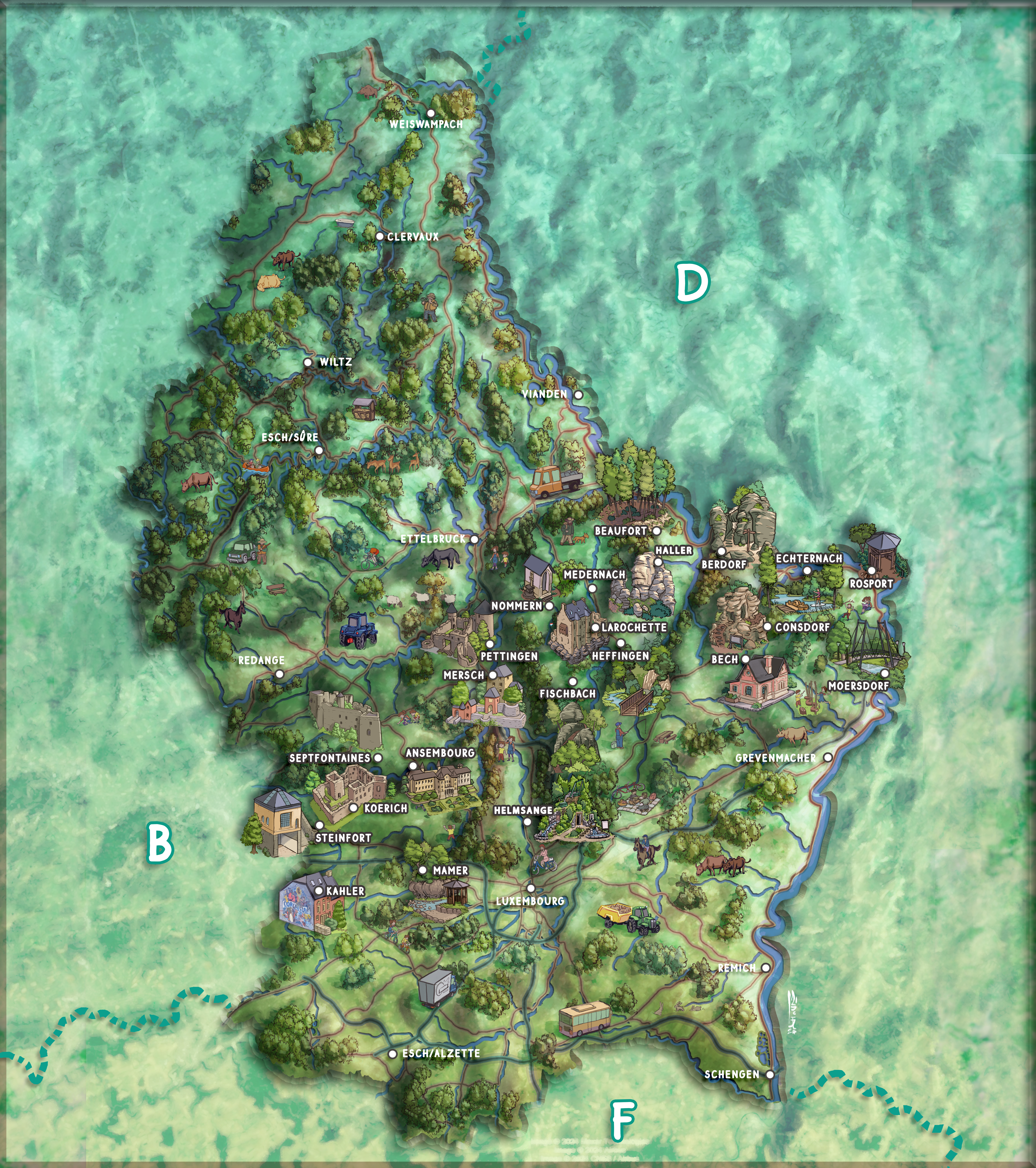 Carte Luxembourg