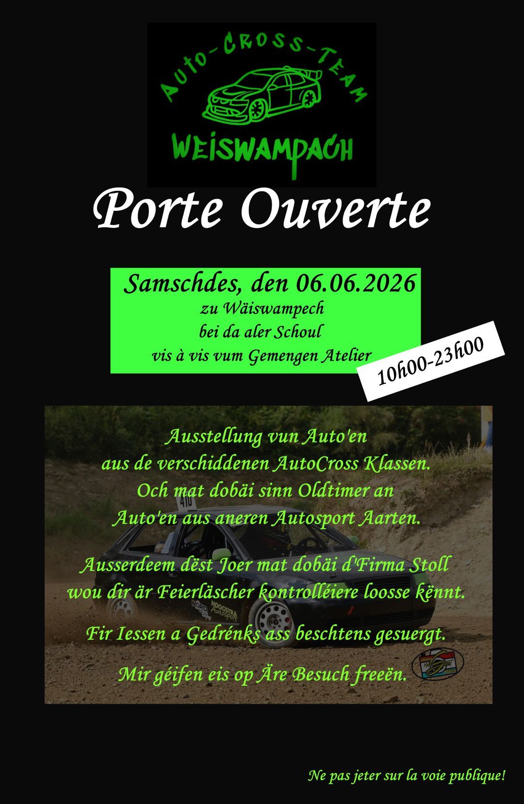 Porte ouverte - Auto-Cross-Team