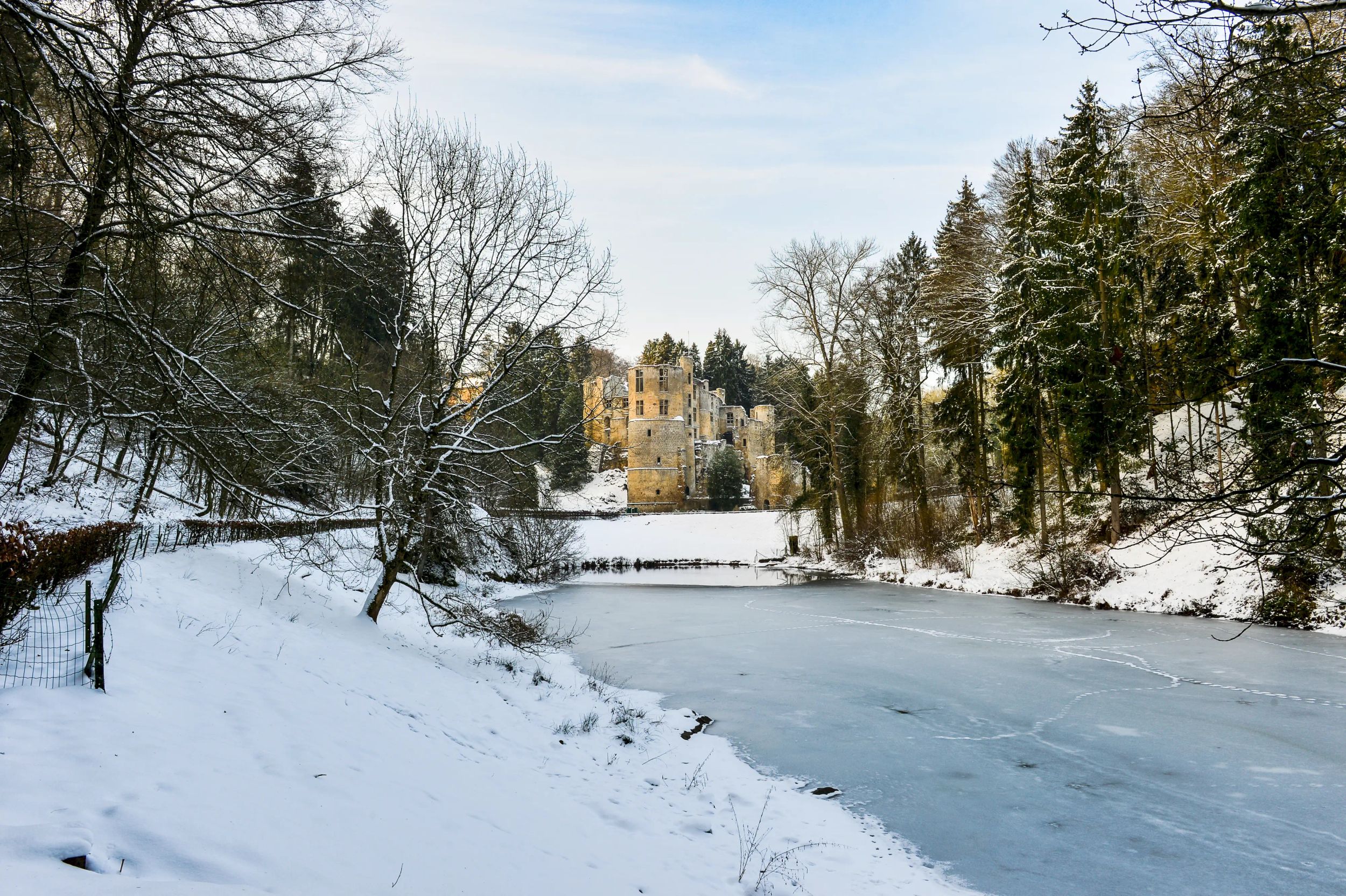 Château de Beaufort, hiver
