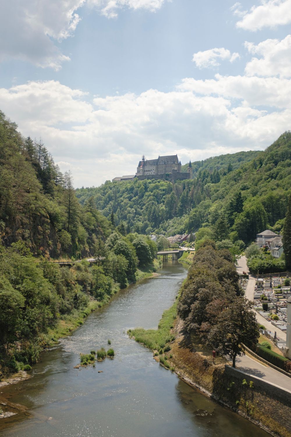 Castle and dam view