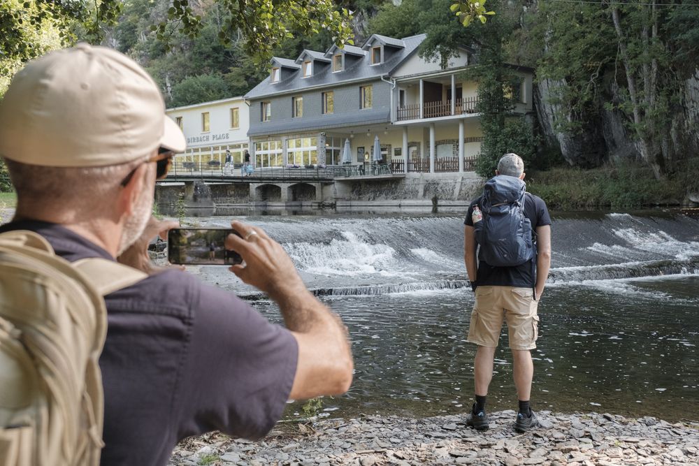 Randonner près de l'hôtel Dirbach Plage