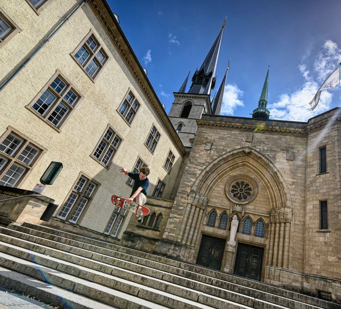 [Translate to French:] Skate Cathedral Luxembourg City