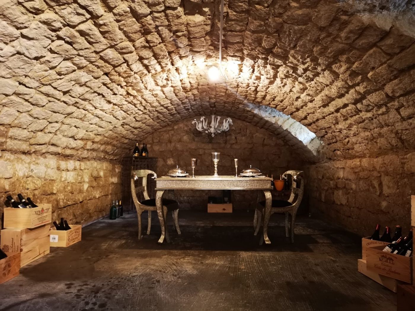 B&B Villa des Dames Larochette Weinlkeller