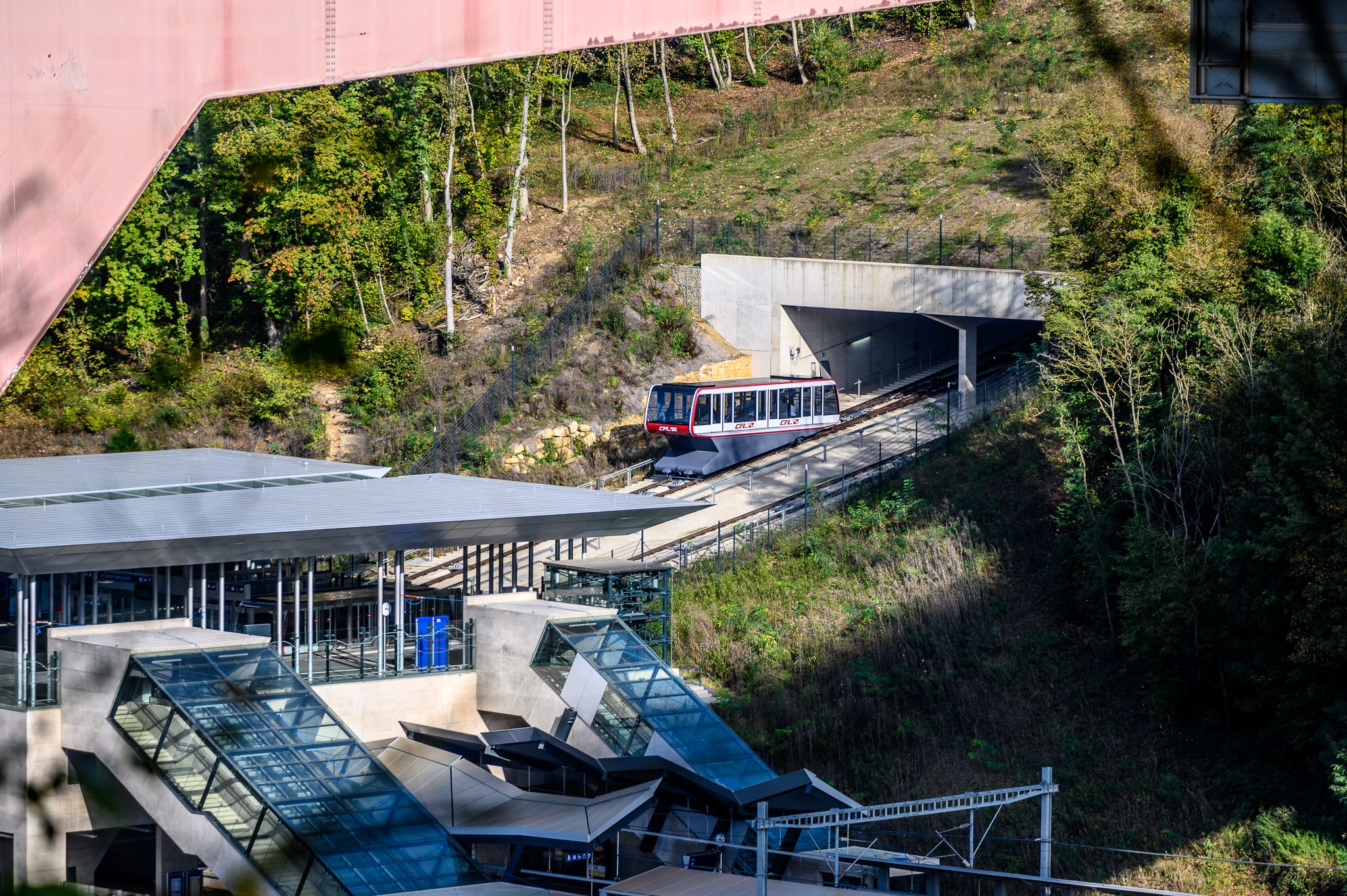 Cable railway  Pfaffenthal - Kirchberg