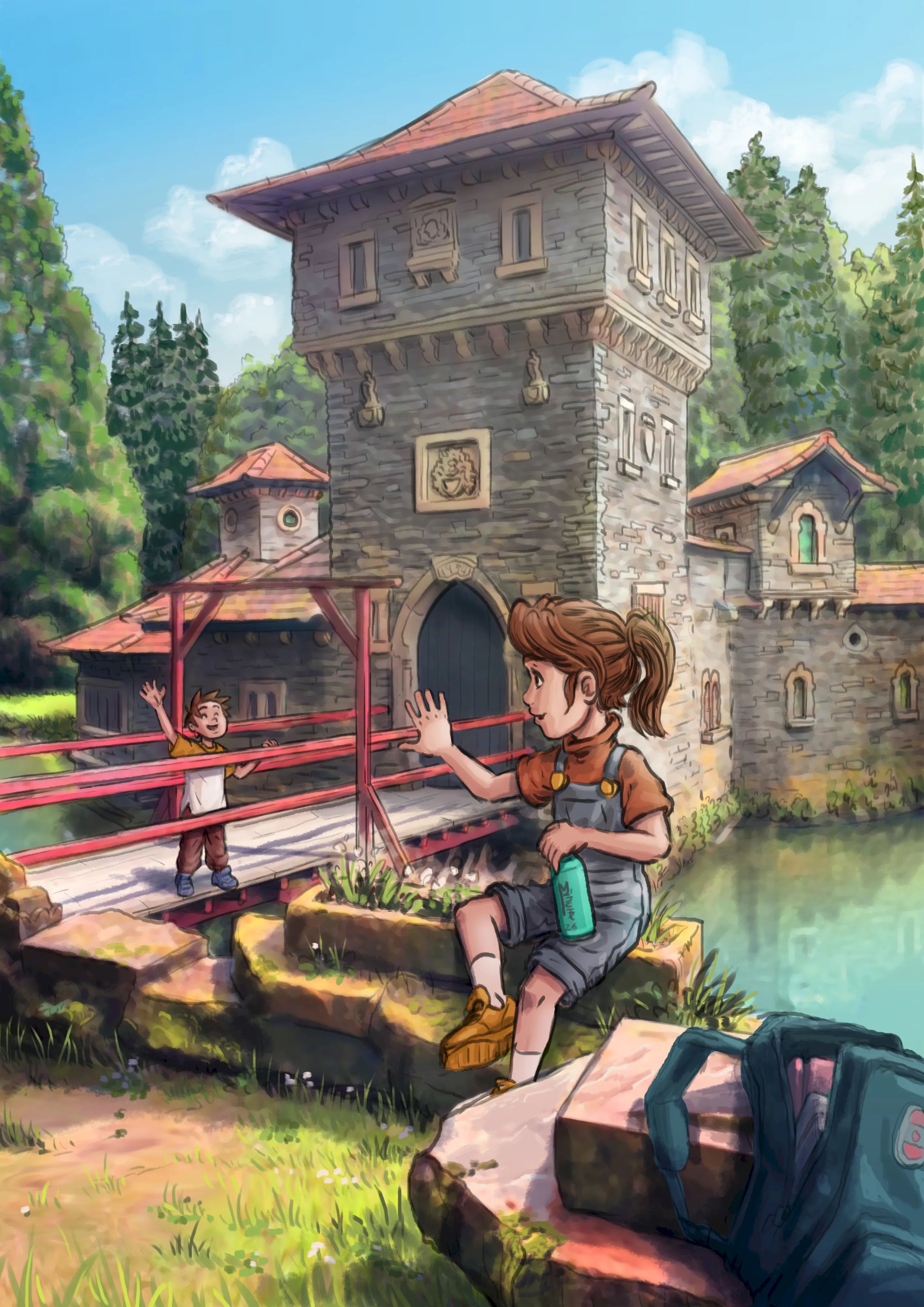 Mia and Emil at the Turelbaach Castle