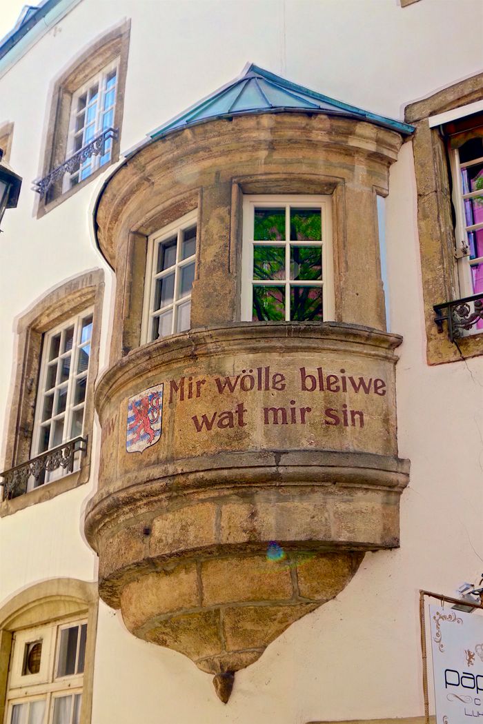 Mir Wölle Bleiwen Waat Mir Sin Tower Luxembourg City