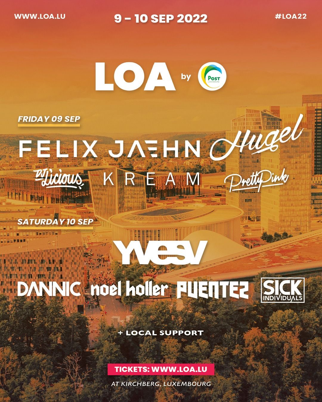 Luxembourg Open Air 2022 Lineup